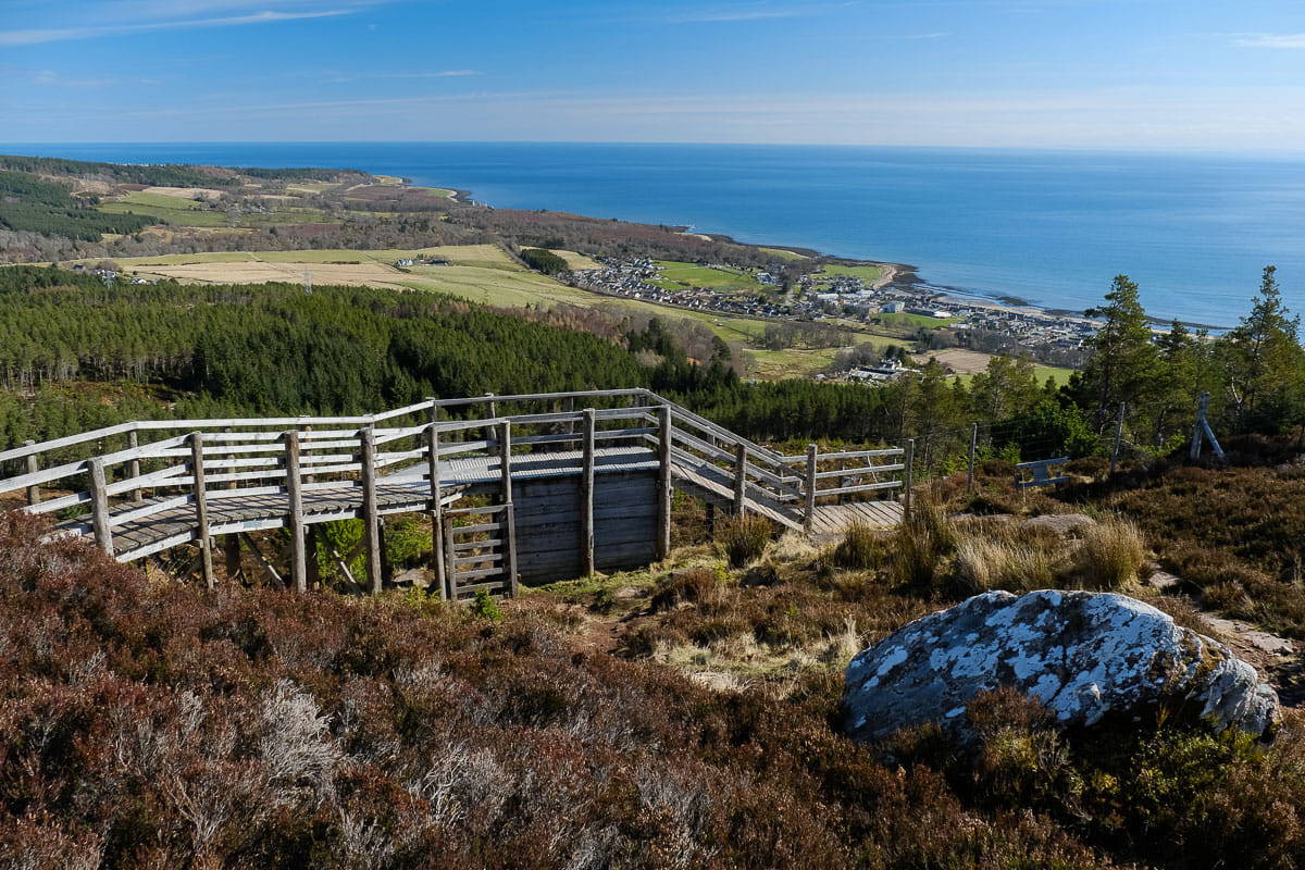 Wooden bridge overlooking Golspie