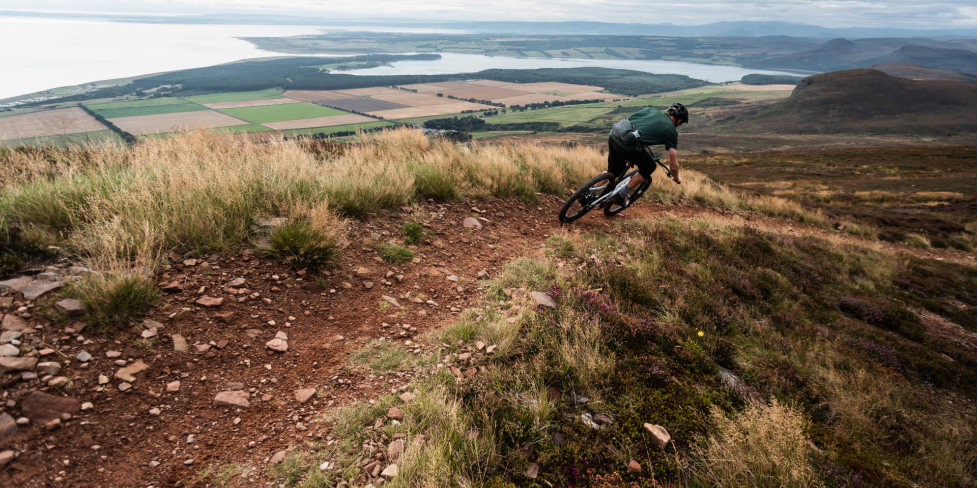 Mountain biker riding the Highland Wildcat Trail